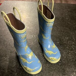 Kids Blue Hatley Dinosaur Rain Boots
